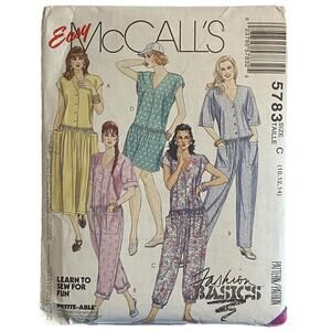 McCall's 5783 Sewing Pattern Misses' Dress & Jumpsuit 3 Lengths Size 10-14 Uncut